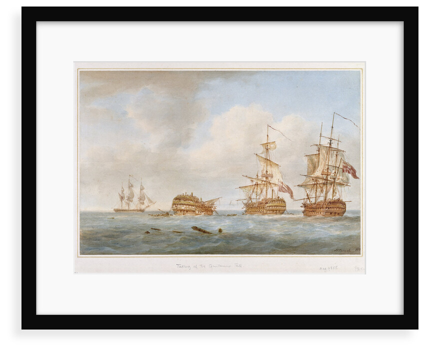 The capture of the 'Guillaume Tell', 31 March 1800 by Nicholas Pocock