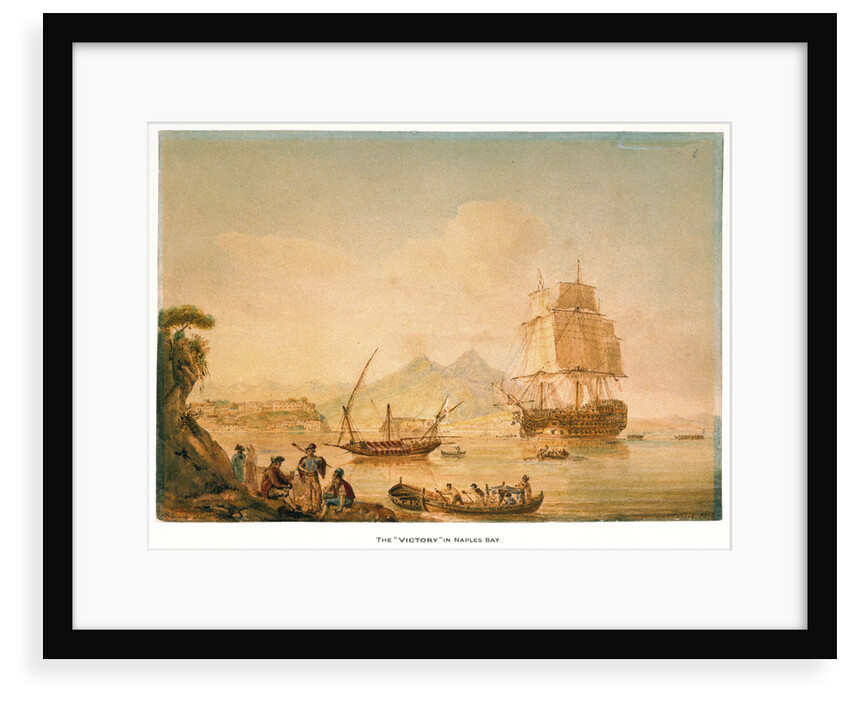 The 'Victory' in Naples Bay, 25 June 1804 by Nicholas Pocock