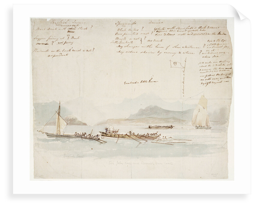Sir John Ross and Spanish gun boats, 1805 by Nicholas Pocock