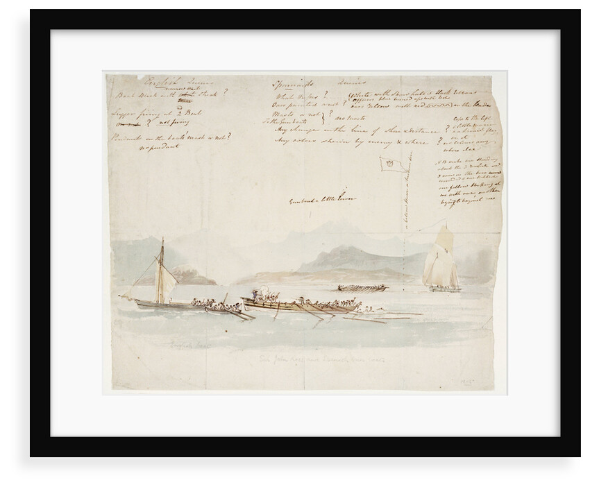 Sir John Ross and Spanish gun boats, 1805 by Nicholas Pocock