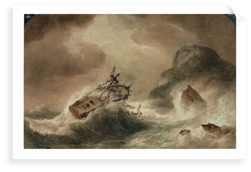 The Wreck of the 'Britannia' by Nicholas Pocock