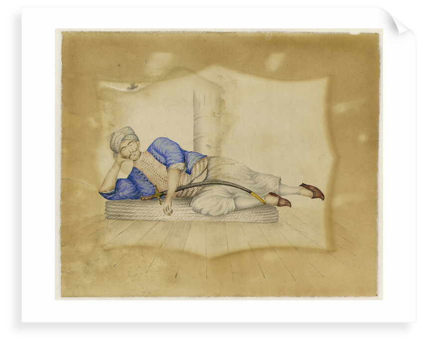 A Turkish prisoner on board ship by English School