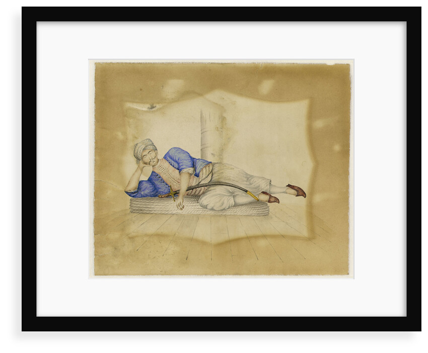 A Turkish prisoner on board ship by English School