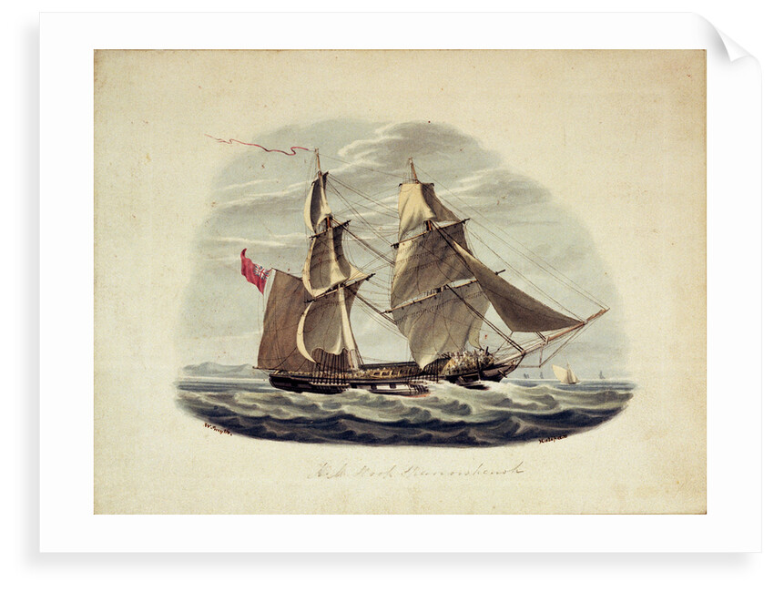 HM Sloop 'Sparrowhawk' by William Smyth
