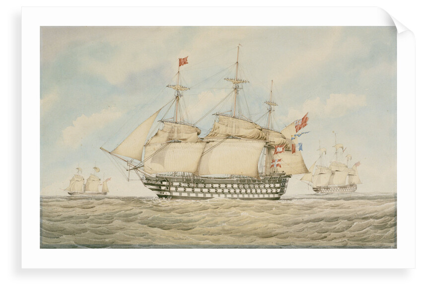 HMS 'Hibernia' by Humphrey J. Julian