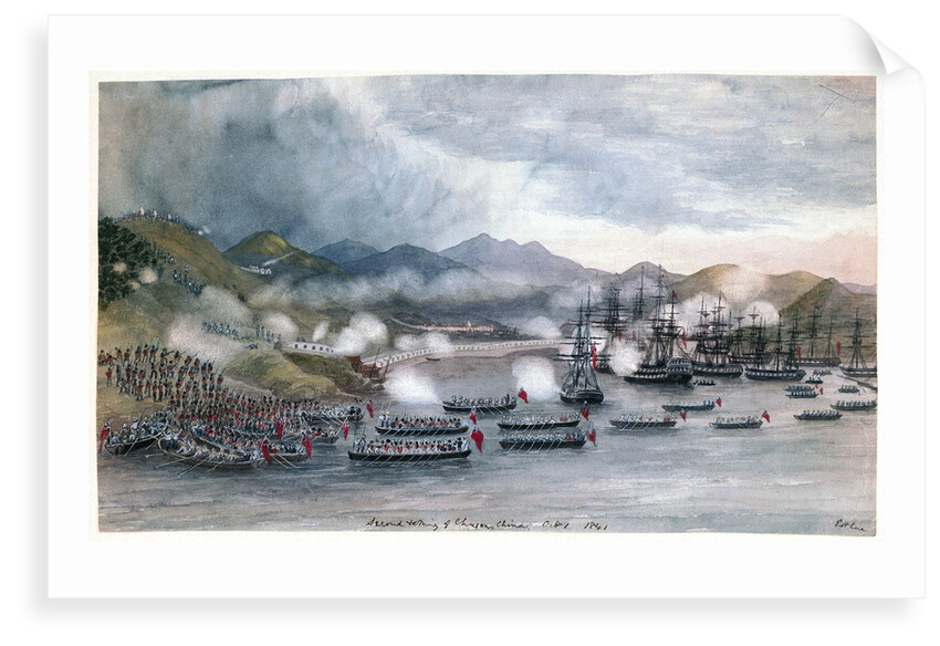 Second taking of 'Chusan', China, October 1st, 1841 by Edward Hodges Cree
