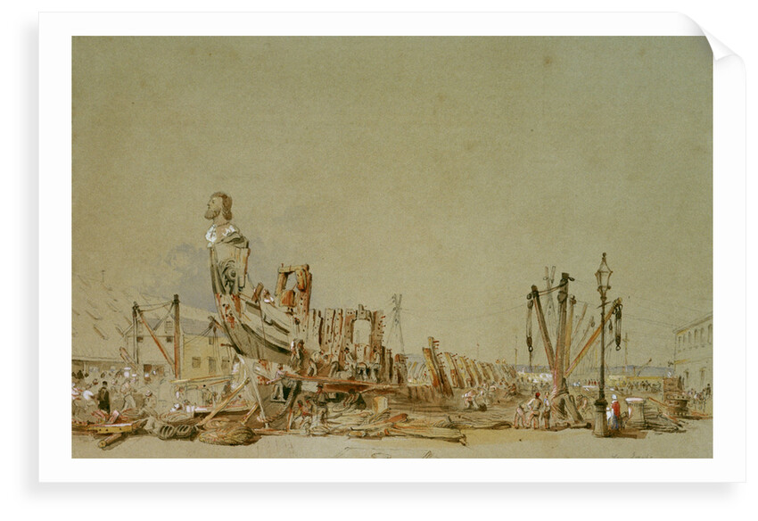 The Breaking up of the 'San Josef', 1849 by Nicholas Condy