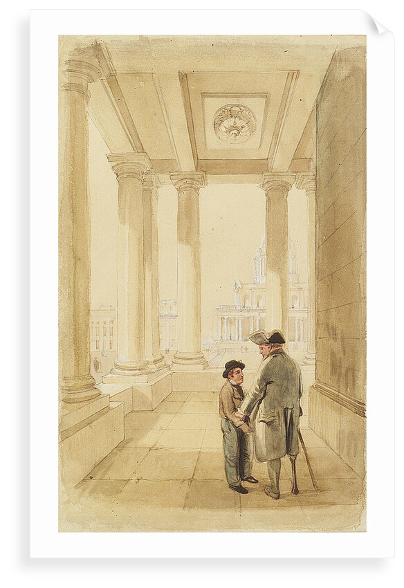 Jack and his father under the Colonnade by Clarkson Stanfield
