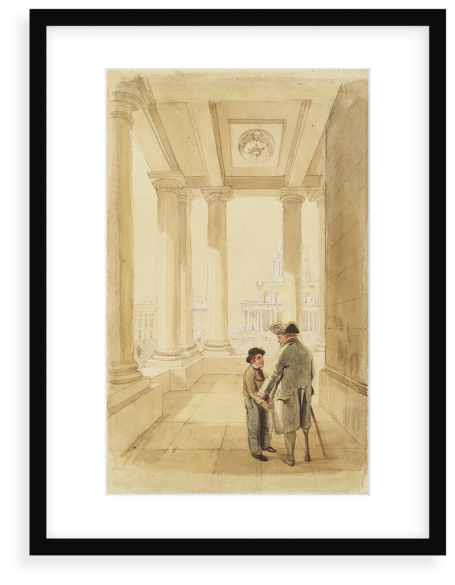 Jack and his father under the Colonnade by Clarkson Stanfield