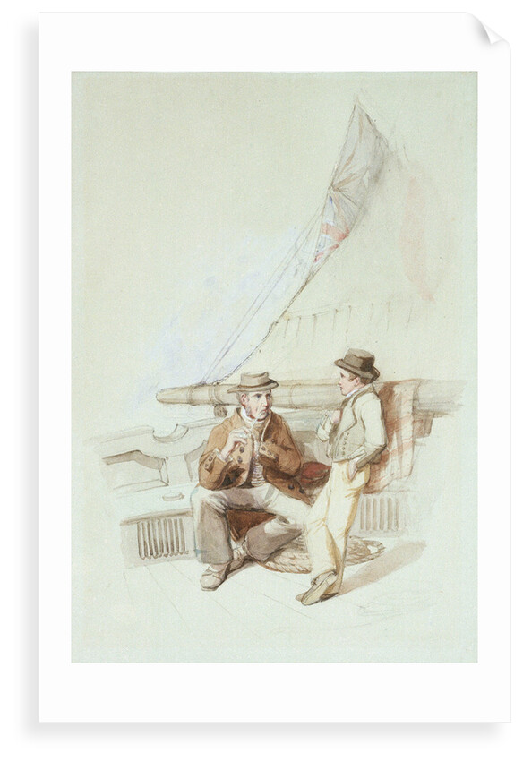 Bramble and Jack carried into a French port by Clarkson Stanfield