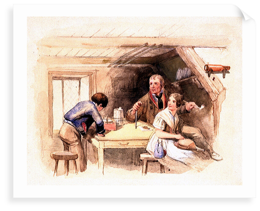 'How's her head Jack?' Original illustration to Marryat's 'Poor Jack' (1840) by Clarkson Stanfield