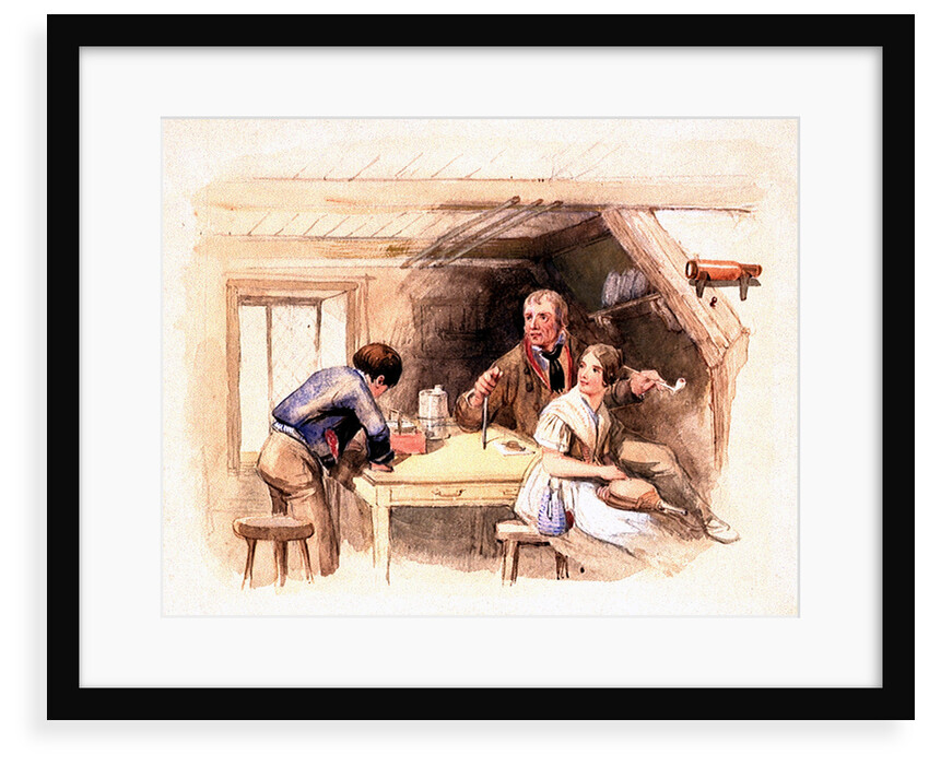 'How's her head Jack?' Original illustration to Marryat's 'Poor Jack' (1840) by Clarkson Stanfield
