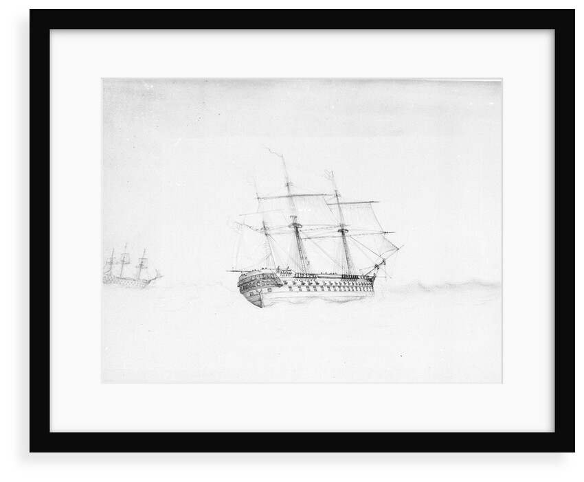 HMS 'Albion' in a gale by John 'Vallack' Tom