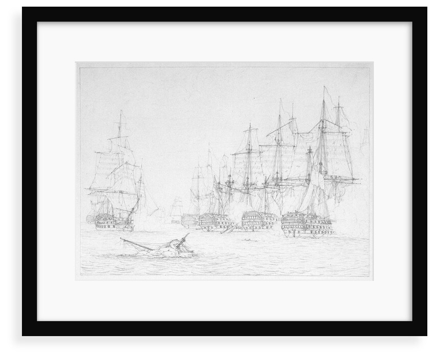 Trafalgar, 21 October 1805: 'Situation of HMS 'Bellerophon' by William Joy