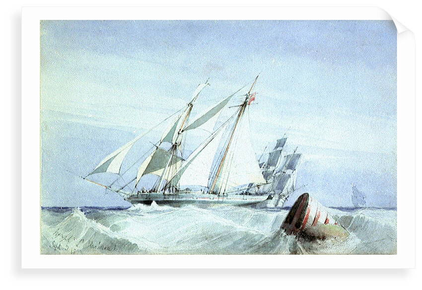 'Nymph'. Yacht belonging to Lord Harborough, 1834 by Richard Calvert Jones