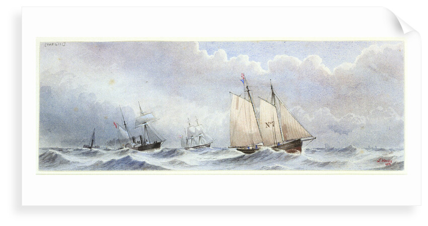 View of a pilot boat by L. Neville