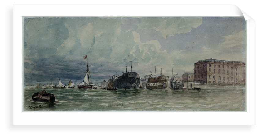 Hulks at Sheerness by David Cox Sr