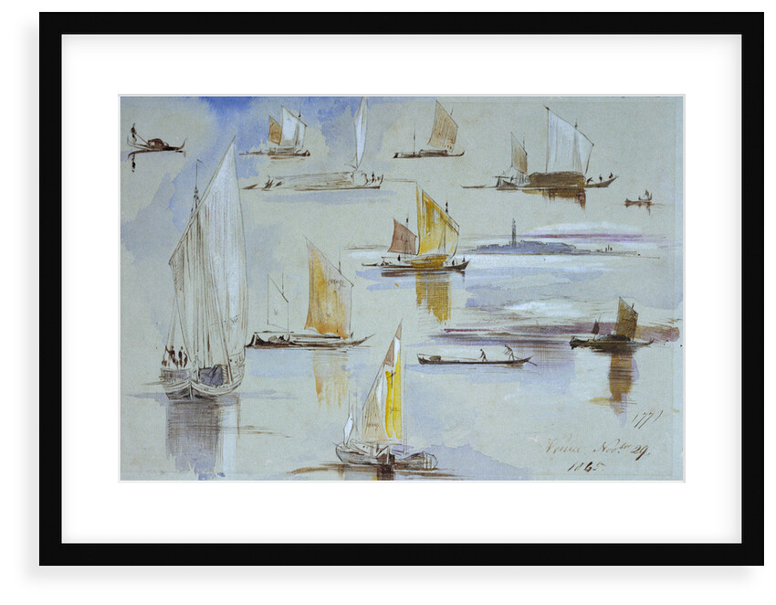 Studies of Venetian craft by Edward Lear
