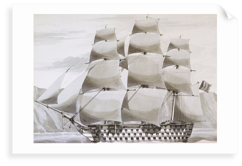 HMS 'Caledonia' by James Kennett Willson