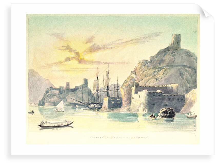 View within the harbour at Muscat by Charles Hamilton Smith