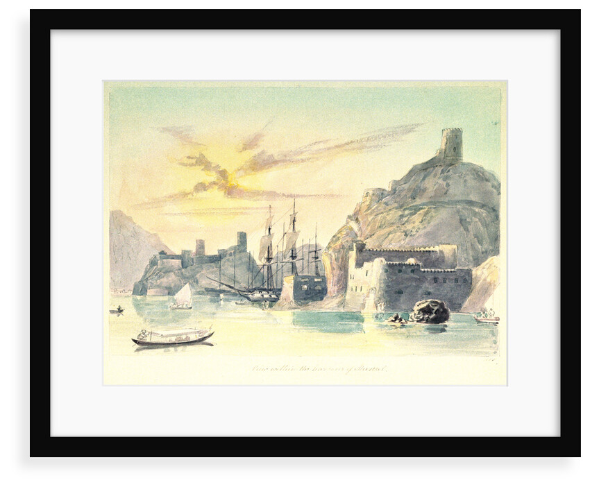 View within the harbour at Muscat by Charles Hamilton Smith