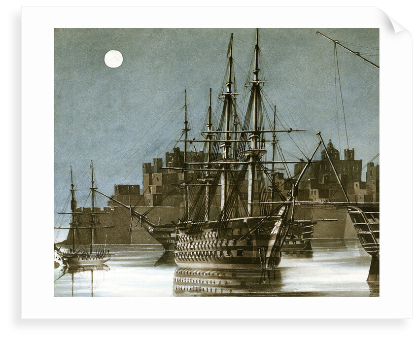 Ras el Kijma, chief port of the Wakabee pirates by Charles Hamilton Smith