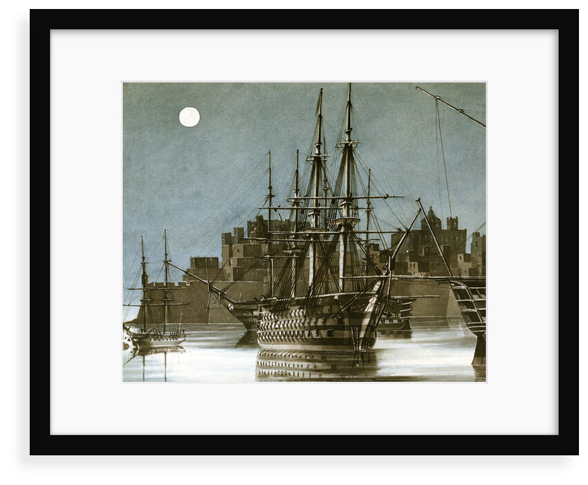 Ras el Kijma, chief port of the Wakabee pirates by Charles Hamilton Smith