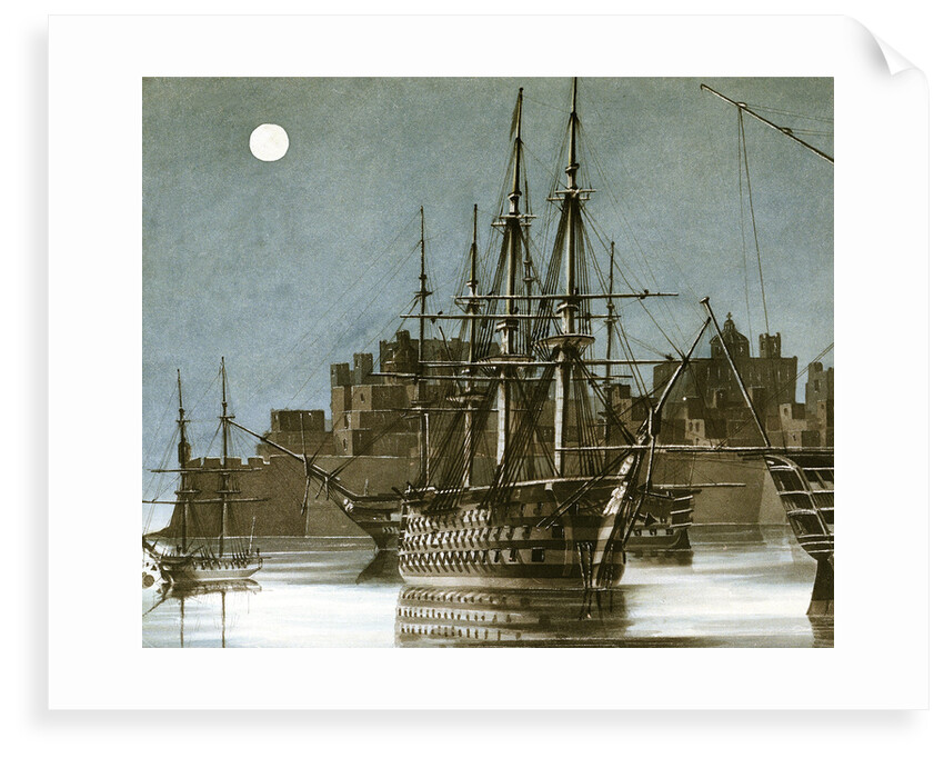 Ras el Kijma, chief port of the Wakabee pirates by Charles Hamilton Smith