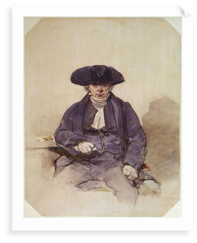 John Adams, alias John Wilkinson, Greenwich Pensioner boatswain's mate of the 'Agamemnon' by Frederick Cruikshank