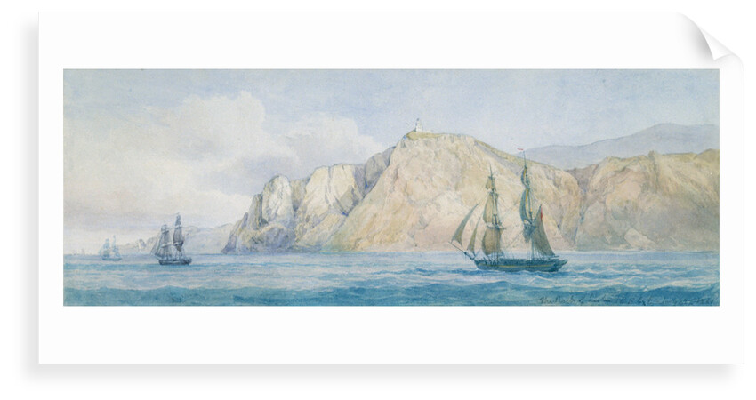 The Rock of Lisbon, NE by E, 27 July 1861 by John Christian Schetky