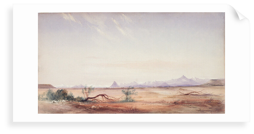 Cordillera of the Andes, as seen from the Mystery Plain, near the Santa Cruz by Conrad Martens
