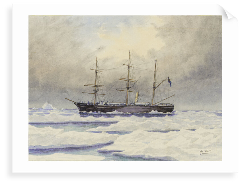 HMS 'Discovery' in the Arctic by William Cluett