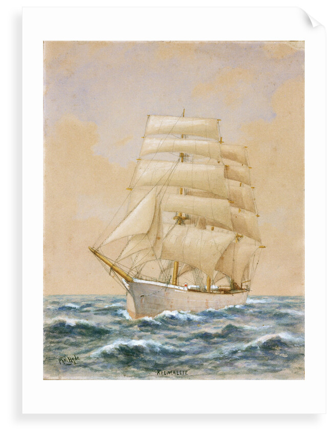 Kilmallie, square-rigged sailing vessel by Philip Hyde