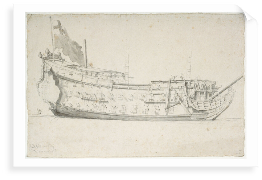 The 'Royal Charles' formerly 'Naseby' by Willem van de Velde the Elder