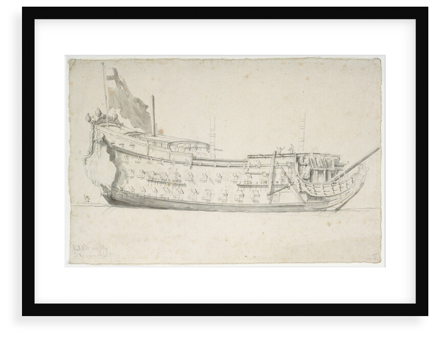 The 'Royal Charles' formerly 'Naseby' by Willem van de Velde the Elder
