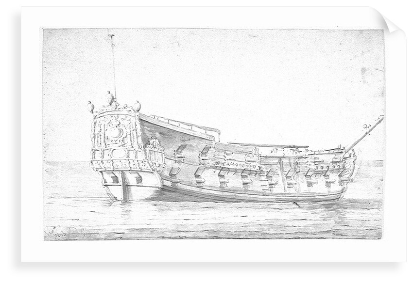 Portrait of the 'Expedition'? by Willem Van de Velde the Younger