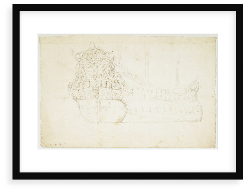 Portrait of the 'Zeven Provincien' by Willem Van de Velde the Younger