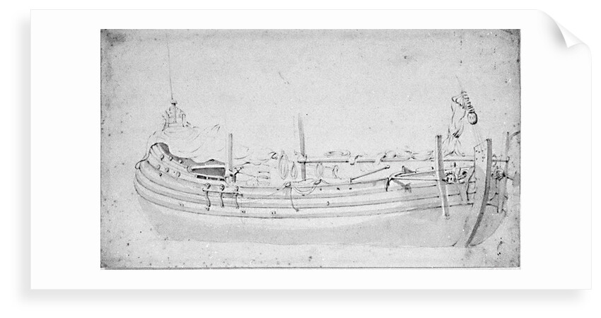 Study of a dogger by Willem Van de Velde the Younger