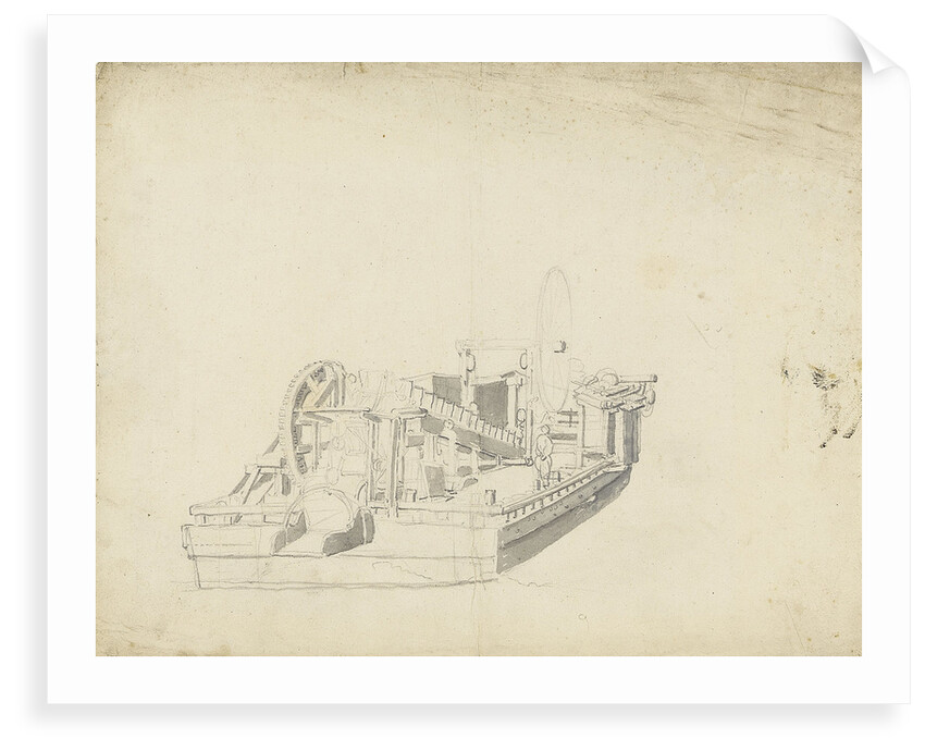 Study of a dredger by Willem Van de Velde the Younger