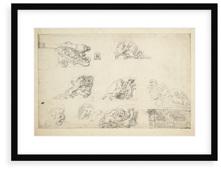 Decoration for a gun carriage by Willem Van de Velde the Younger