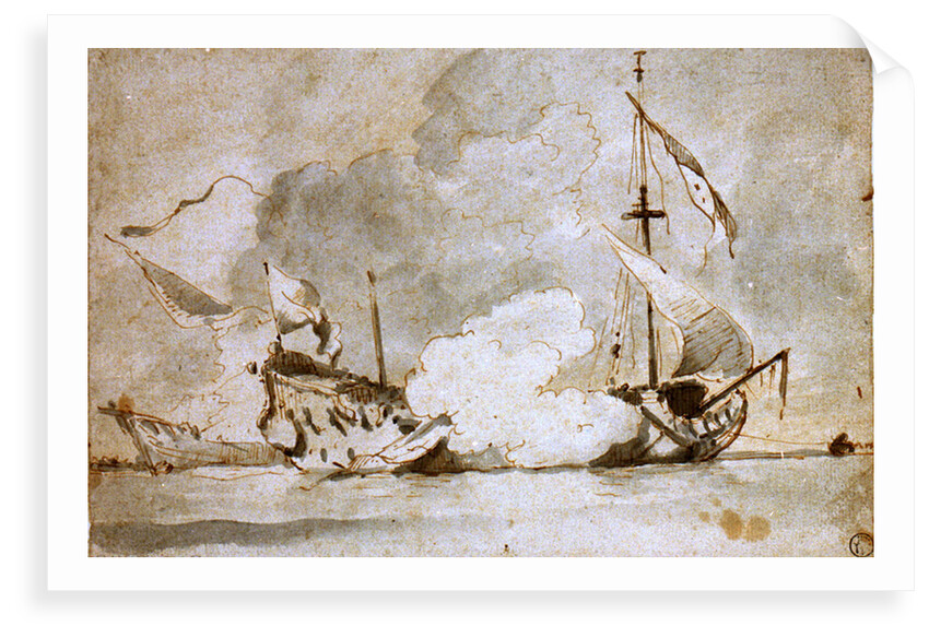 The 'Mary Rose' action, 8-18 December 1669 by Willem Van de Velde the Younger