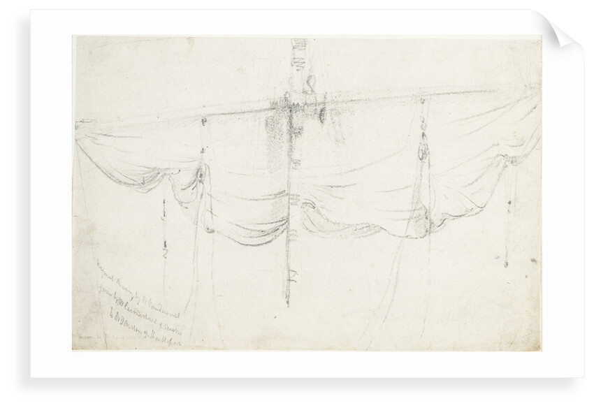 A course clewed up by Willem Van de Velde the Younger