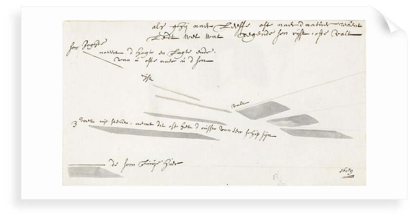 A note on the drawing of shadows by Willem Van de Velde the Younger
