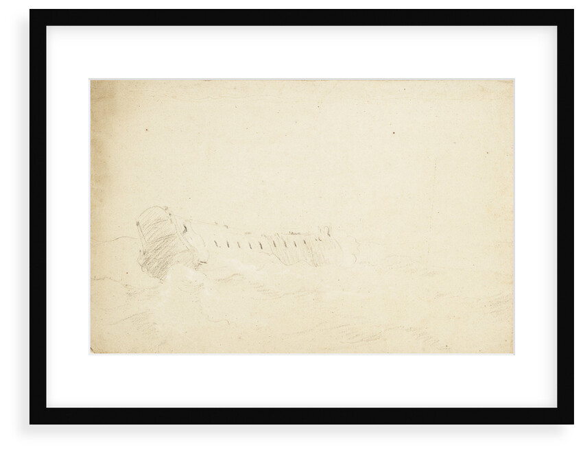 An English two-decker in a strong breeze by Willem Van de Velde the Younger