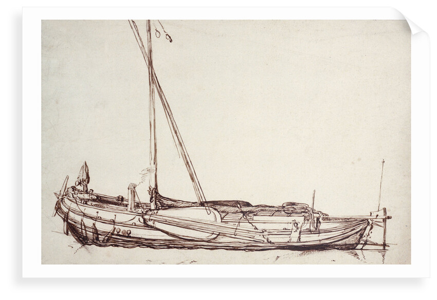 Study of a kaag by Willem van de Velde the Elder
