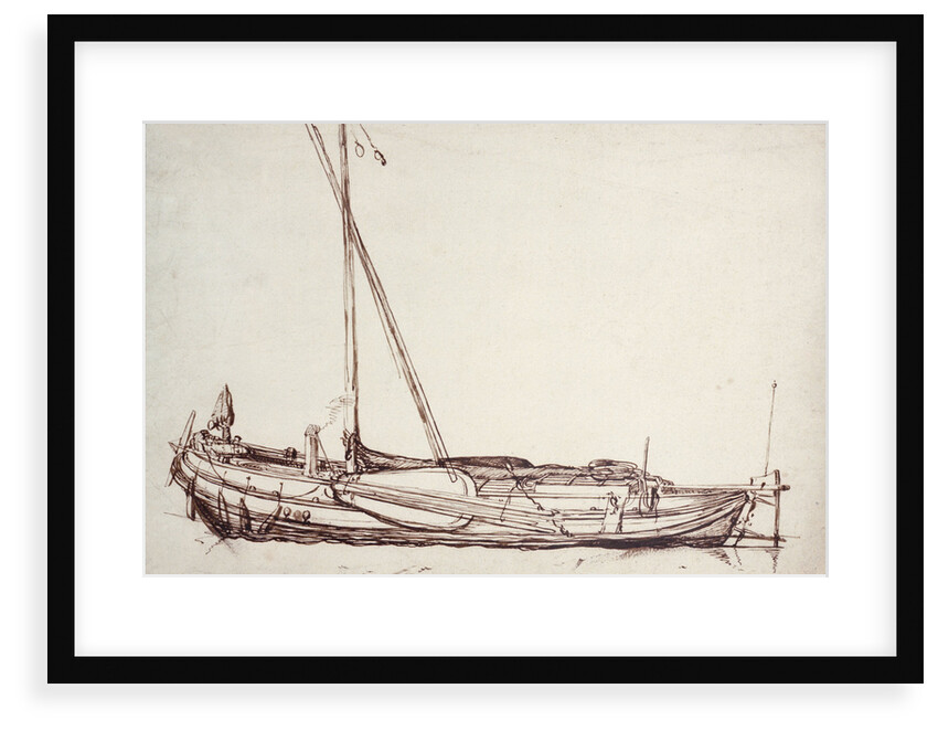 Study of a kaag by Willem van de Velde the Elder