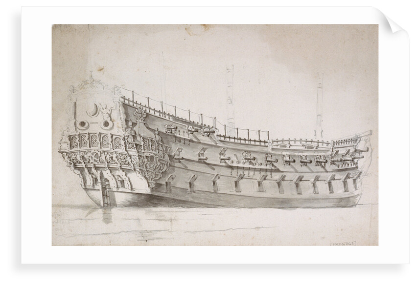 Portrait of the 'Portland' by Willem van de Velde the Elder