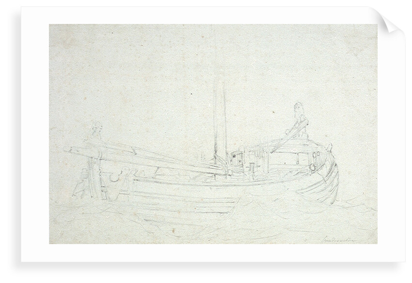A dogger at sea by Willem van de Velde the Elder