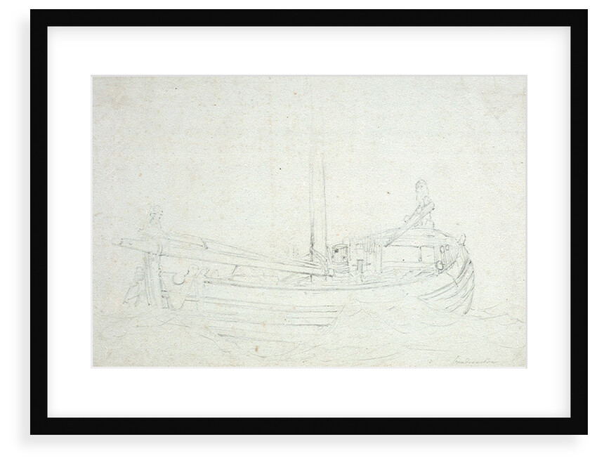 A dogger at sea by Willem van de Velde the Elder
