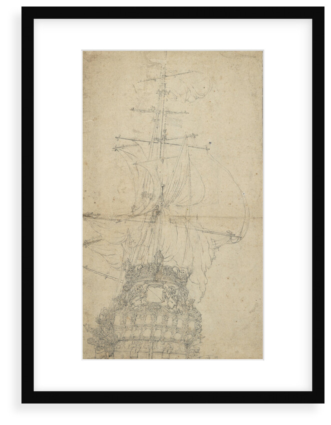 Portrait of the 'Utrecht' by Willem van de Velde the Elder